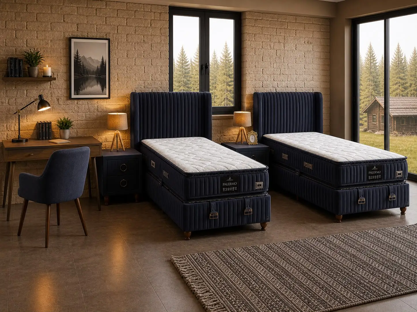 Sleeping area with multiple beds at B6 Hostel & Bar